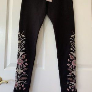 Johnny Was Black Rosa Legging Small